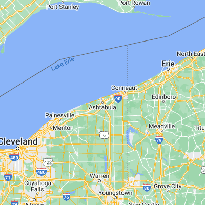 Map showing location of Ashtabula (41.865050, -80.789810)