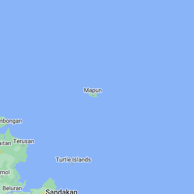 Map showing location of Cagayan (6.974700, 118.514400)