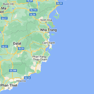 Map showing location of Cam Ranh (11.921440, 109.159130)