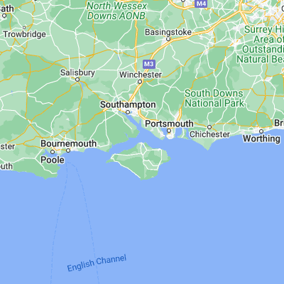 Map showing location of Cowes (50.763060, -1.297720)