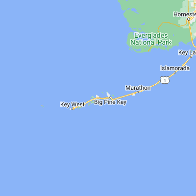 Map showing location of Cudjoe Key (24.671530, -81.498420)