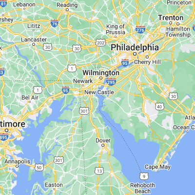 Map showing location of Delaware City (39.577890, -75.588810)