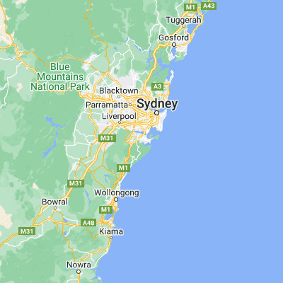 Map showing location of Gymea Bay (-34.050000, 151.083330)