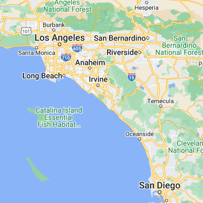 Map showing location of Laguna Beach (33.542250, -117.783110)