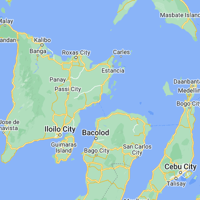 Map showing location of Malayo-an (11.097900, 123.009100)