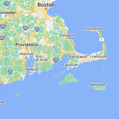 Map showing location of Mattapoisett Center (41.665950, -70.807200)