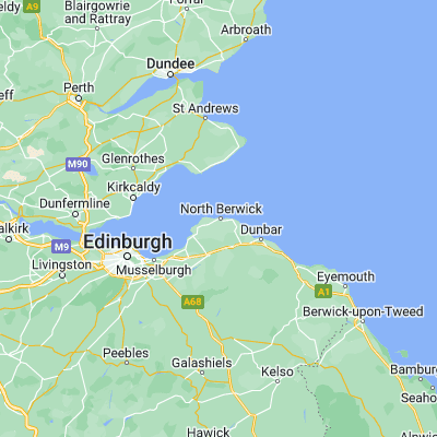 Map showing location of North Berwick (56.058250, -2.722900)