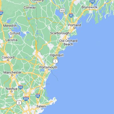 Map showing location of Ogunquit (43.248980, -70.599220)