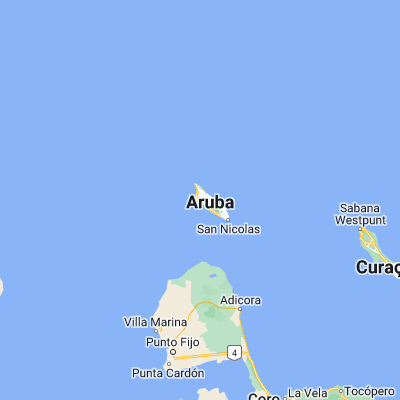 Map showing location of Oranjestad (12.523980, -70.027030)