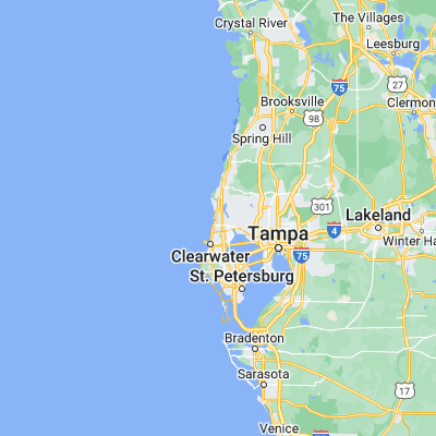 Map showing location of Palm Harbor (28.078070, -82.763710)