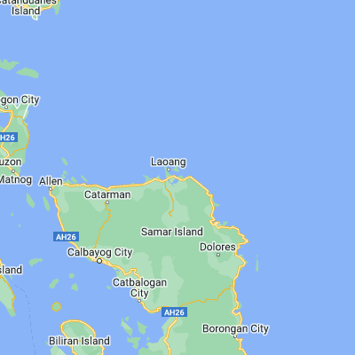 Map showing location of Pangpang (12.569200, 125.074000)