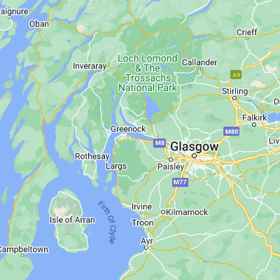 Map showing location of Port Glasgow (55.934640, -4.689500)