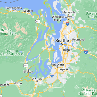 Map showing location of Port Orchard (47.540370, -122.636250)