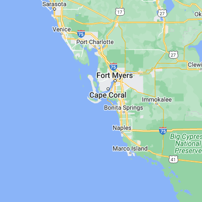 Map showing location of Sanibel (26.448970, -82.022310)