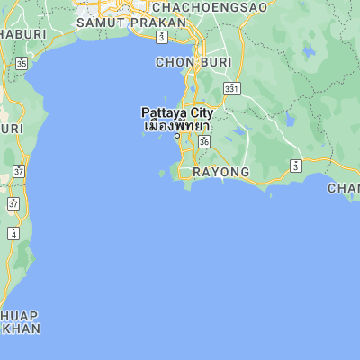 Map showing location of Sattahip (12.666440, 100.900730)