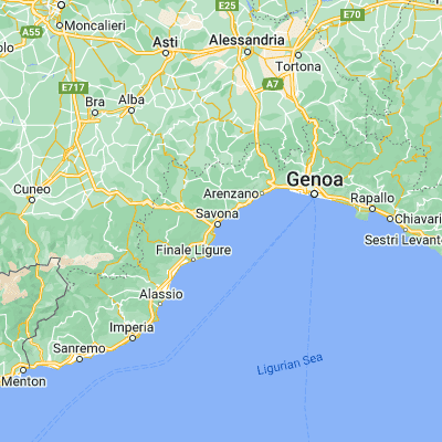 Map showing location of Savona (44.309050, 8.477150)