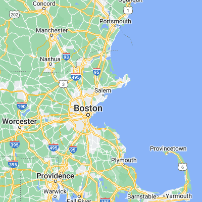 Map showing location of Swampscott (42.470930, -70.917550)