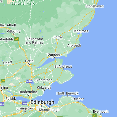 Map showing location of Tayport (56.446990, -2.879660)