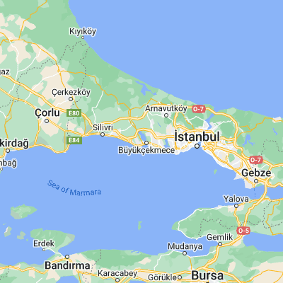 Map showing location of Tepecik (41.029310, 28.549780)