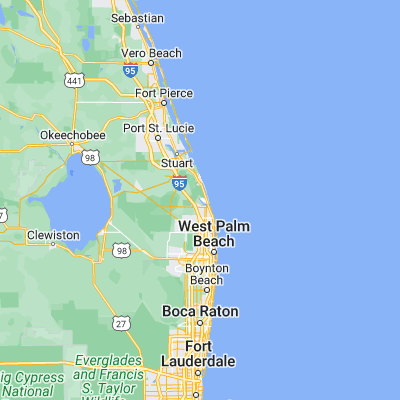 Map showing location of Tequesta (26.968110, -80.128650)