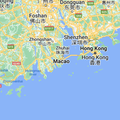 Map showing location of Wanzai (22.201660, 113.527820)