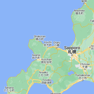 Map showing location of Yoichi (43.203890, 140.770280)