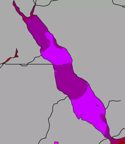 Red Sea temperature map